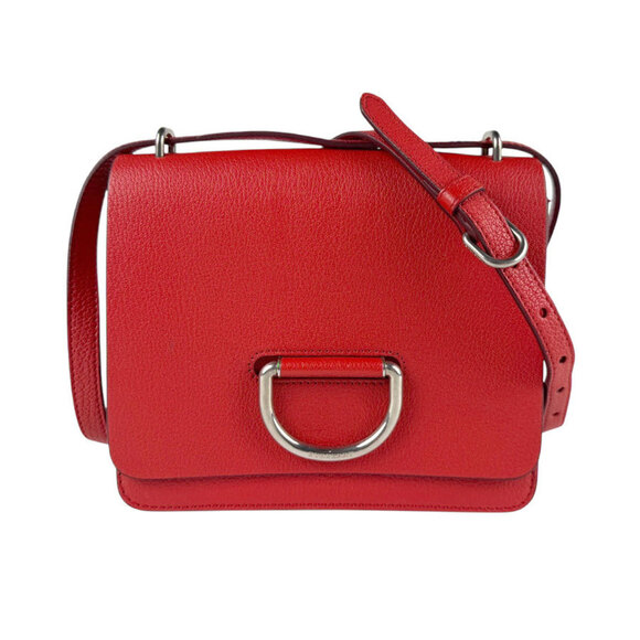 BURBERRY Red Leather Shoulder Bag - Picture 1 of 5